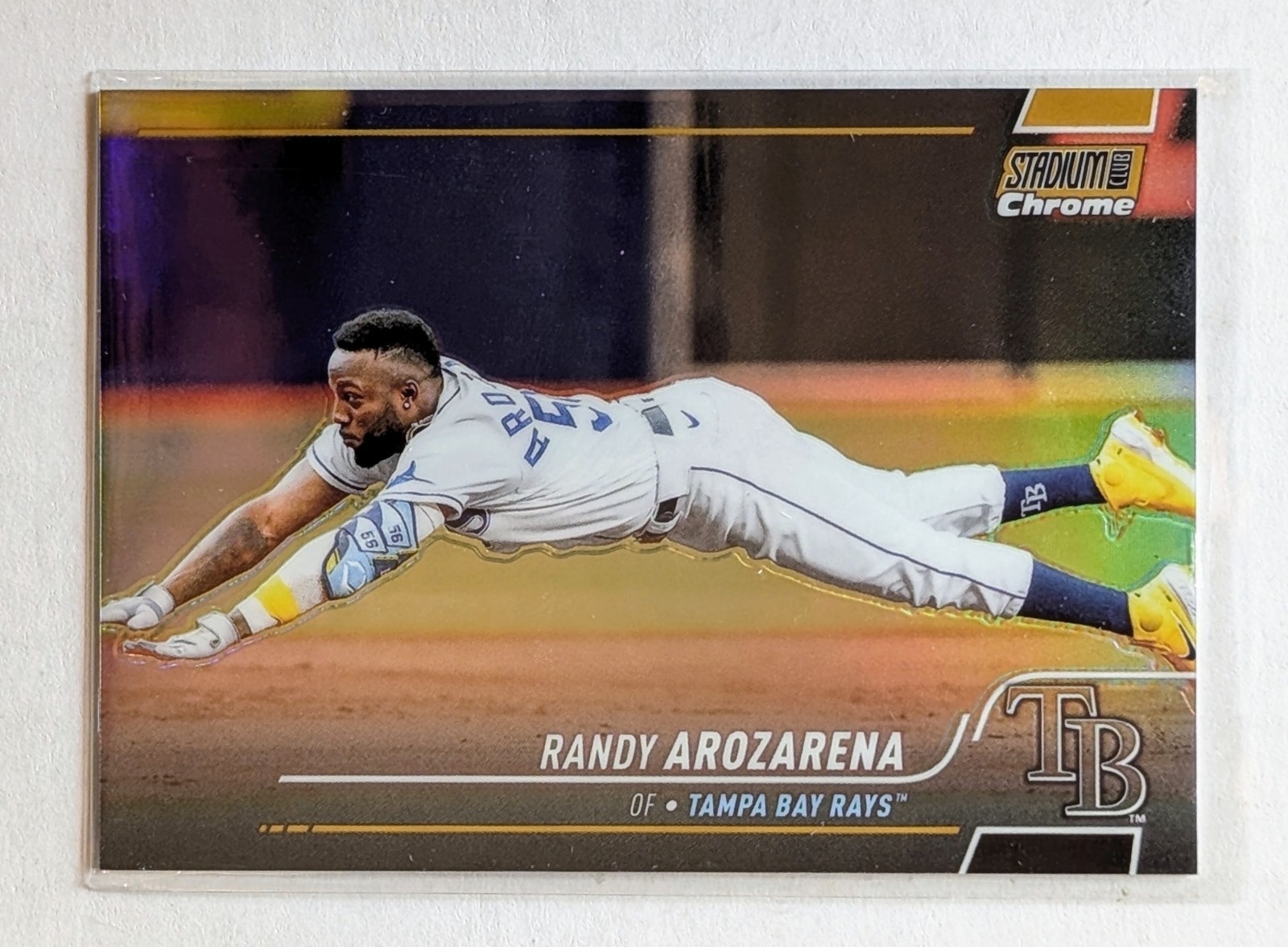 2022 Topps Stadium Club Chrome Randy Arozarena Gold Refractor /50 #37 Mariners