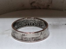 1987 - Size 9  Dated Quarter Coin Ring