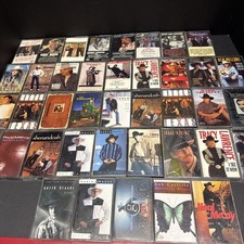 Country Cassette Tape Lot Of 40 Garth Brooks/Alan Jackson/Kenny Rogers/ Mathis
