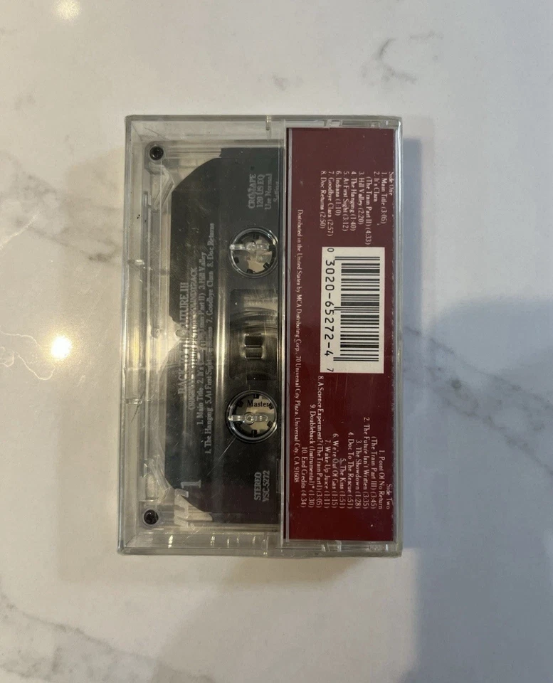 Back To The Future 3 Cassette OST VSC 5272 - Sealed Rare New - Image 3 of 4