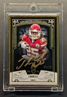 JAMAAL CHARLES Auto 2015 Topps Museum Collection Gold Metal Frame SSP /10