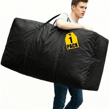 66 Gallon Extra Large Storage Bags, XXL Moving Bags with Zippers Side Handl...