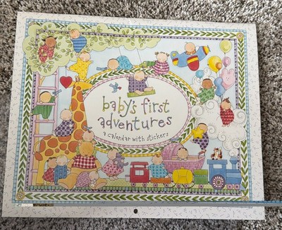 Vintage C. R. Gibson Our Little One First Year Baby Calendar & Stickers Bonus