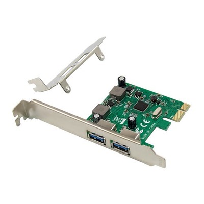 PCIe x1 ASM1042A 2x USB 3.0 5Gbps Industrial Control High-Speed Expansion Card