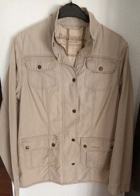 BARBOUR NATURAL WEATHERED JACKE Gr. 12, 38 hellbeige/Sand  Maße s. Beschreibung