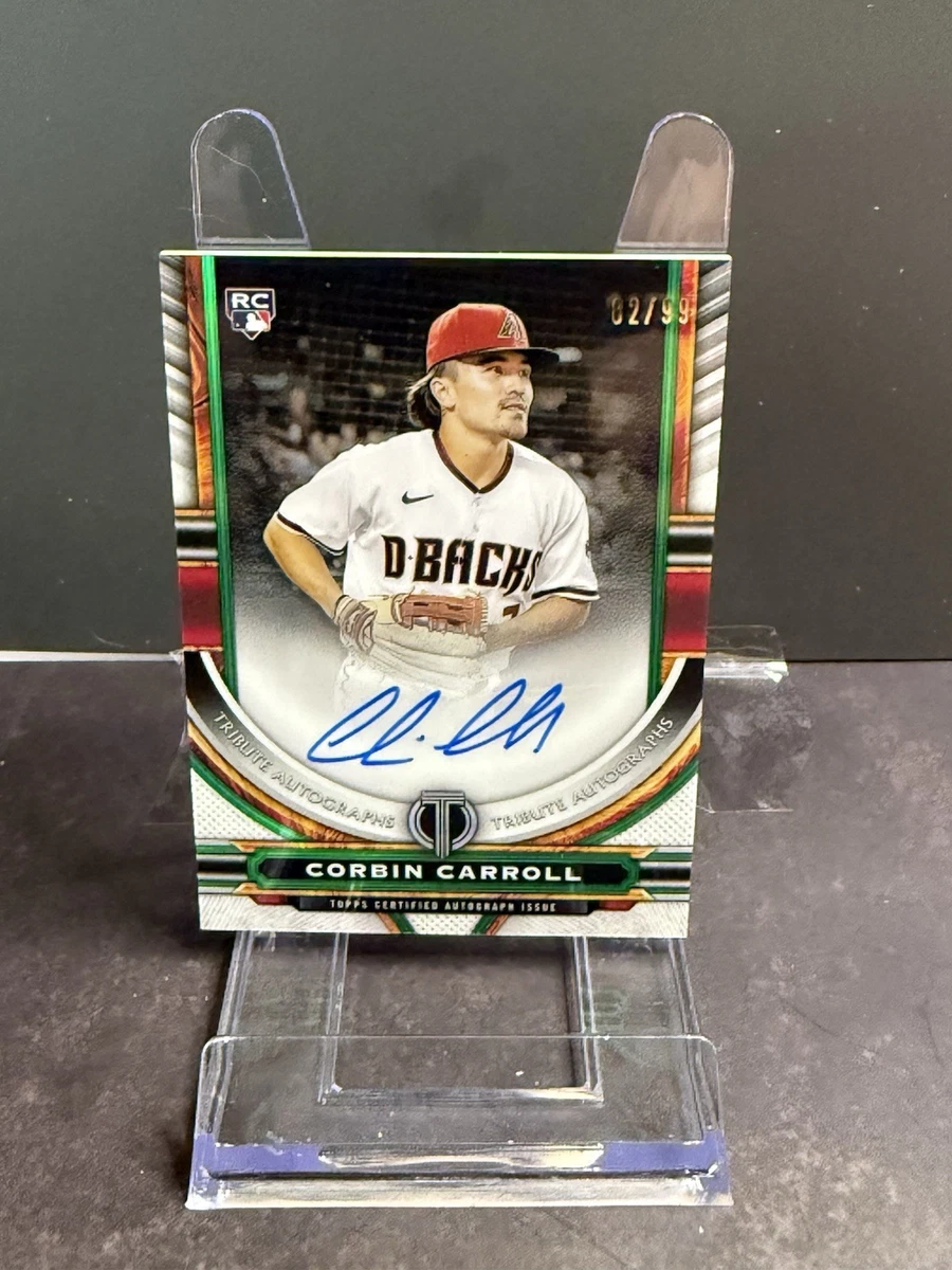 0 Topps Corbin Carroll Auto RC ⁄ Black ⁄199 Update Parallel Finest 