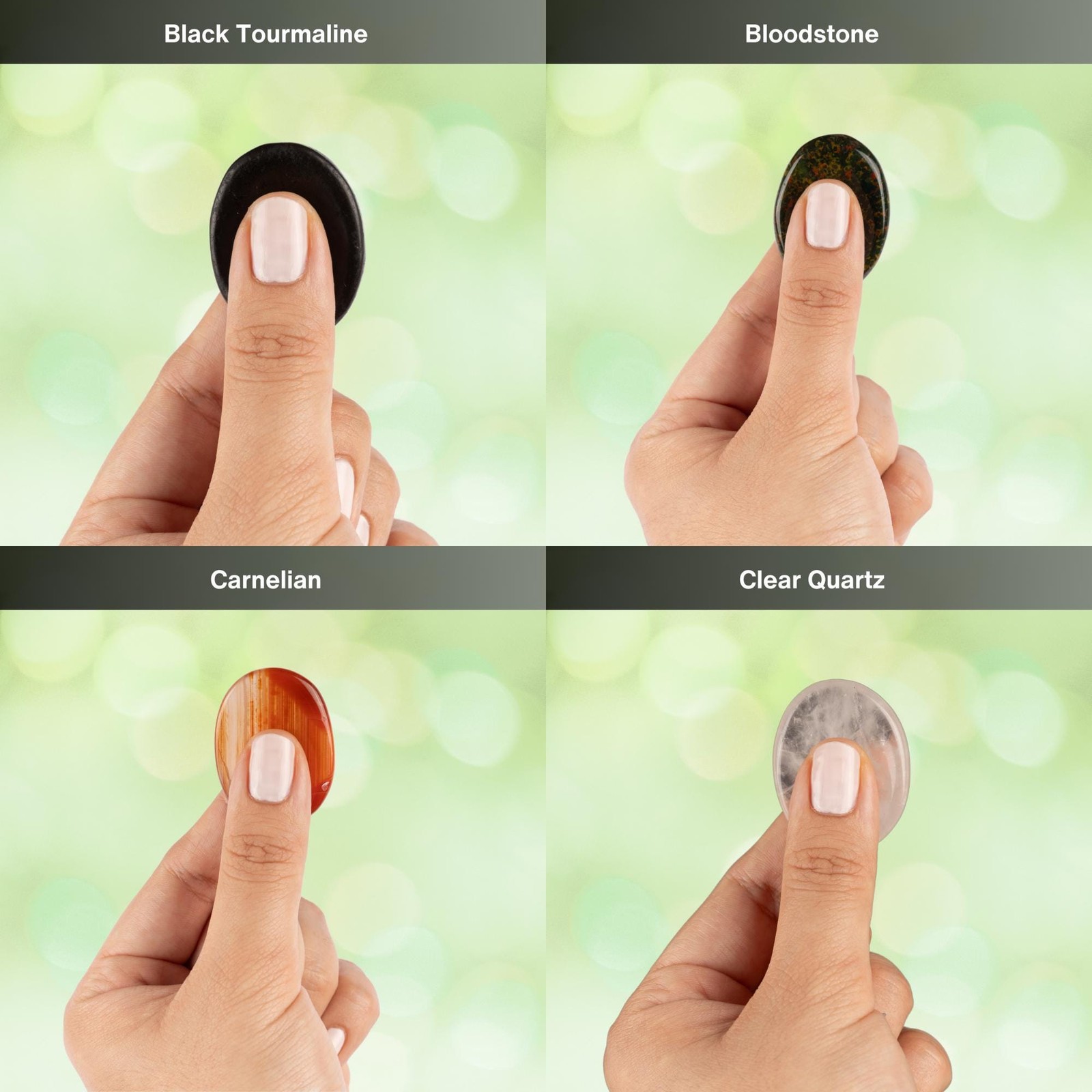 Worry Stones, Healing Crystals for Anxiety Relief, Meditation, Large Selection