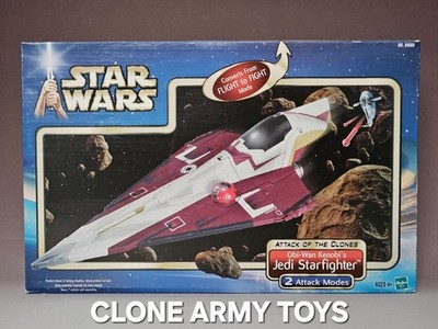 Star Wars Obi-Wan Kenobi Jedi Starfighter Ship Attack Of The Clones Collection