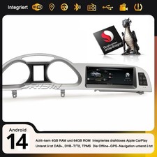 8,9" Qualcomm 8-Core Android Autoradio Navi CarPlay RDS 4+64G Für Audi A6 MMI-2G