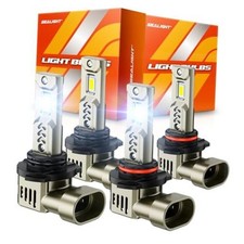 9005/HB3 9006/HB4 LED Bulbs Combo, 1000 Super Bright, 1:1 L2S 9005 9006 White