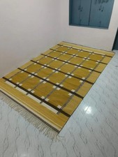Tapis ancien jaune scandinave kilim laine géométrique moderne tapis de salon
