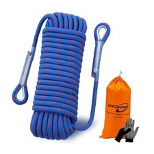 Static Climbing Rope - 12mm High Strength Arborist Rope for Outdoor 32FT Blue