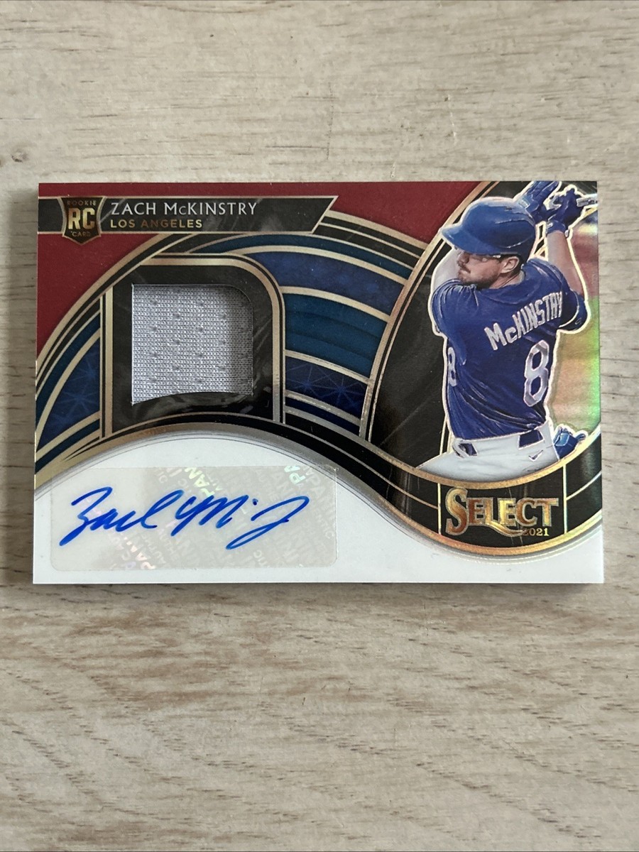 2021 Panini Select Zach McKinstry Tri Color Patch Auto Rookie /99