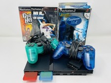 Sony PlayStation 2 PS 2 Slim Console, 2 Controllers, American Idol Video Games