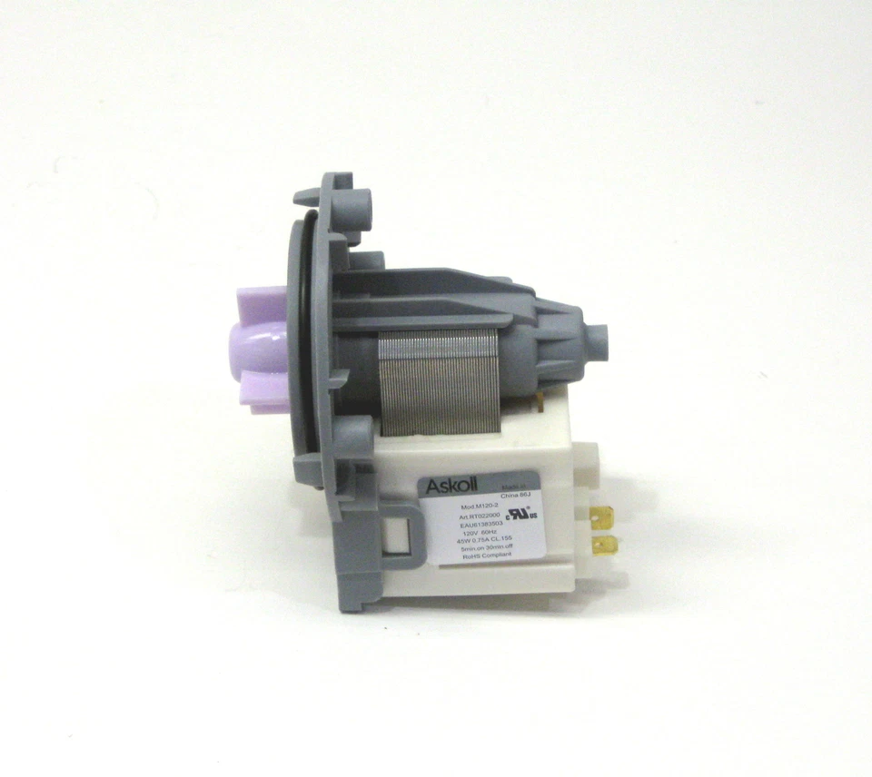 Bomba de recirculación para lavadora Supco LP3503 reemplaza LG EAU61383503 Foto 3 de 4