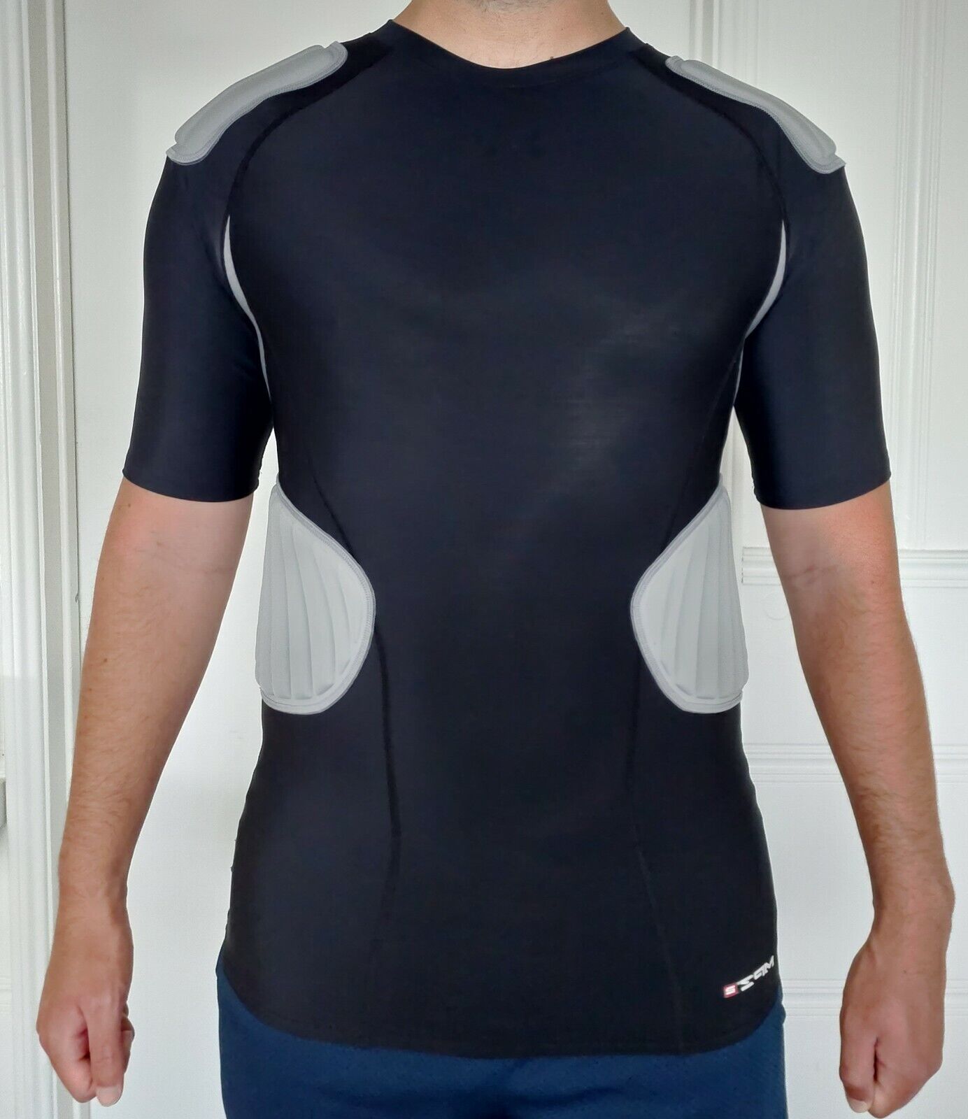 Under Armour Spandex Compression Football Shirt Heat Gear Padded High School