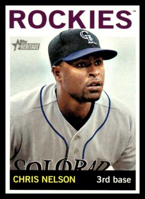 2013 Topps Heritage #91 Chris Nelson Colorado Rockies