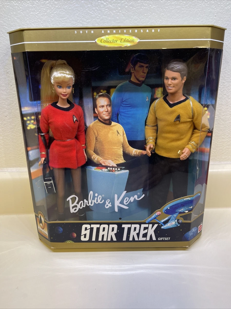 30th Anniversary Star Trek Barbie & Ken Gift Set Collector Edition 15006  Mattel