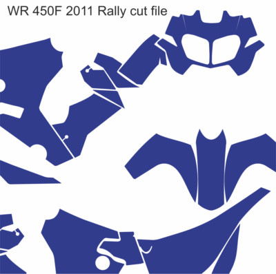 Yamaha Motocross MX vector template WR 450F 2011 Rally cut design file