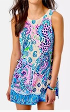 Lilly Pulitzer NWT Donna Romper Bennet Blue Out Of The Blue Size 16 Gorgeous