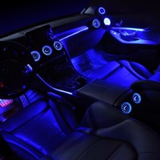 7pc For Mercedes Benz C Class W205 GLC X253 Air Vent LED Ambient Light 64 Colors