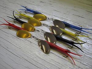 A5 6 Flying C Spinners 15g #3 Lure Bait  For Bass Salmon Pike Sea Trout Etc.