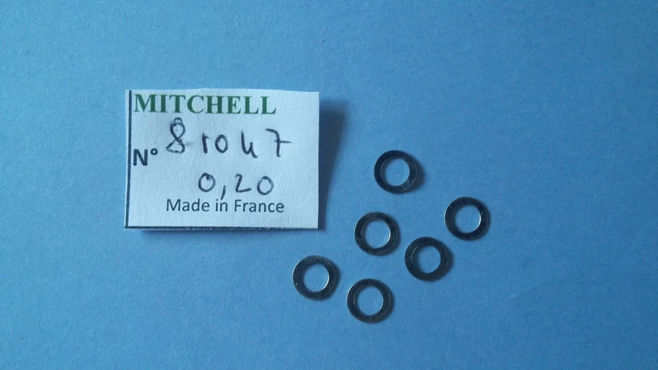 6 RONDELLE USURE 0,20 MITCHELL 300 & divers MOULINETS SHIMS REEL PART 81047 - Photo 1/1
