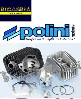 7209 - Zylinder Polini Racing 43 Bolzen 10 Piaggio 50 Si Bravo Gilera Eco Cba