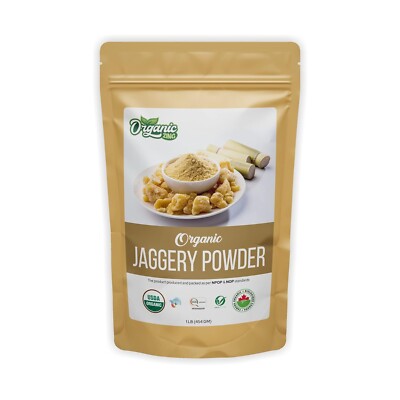 Organic Zing Jaggery-Pulver, 100% Natürlich, USDA Organic, 227 g/8 Oz
