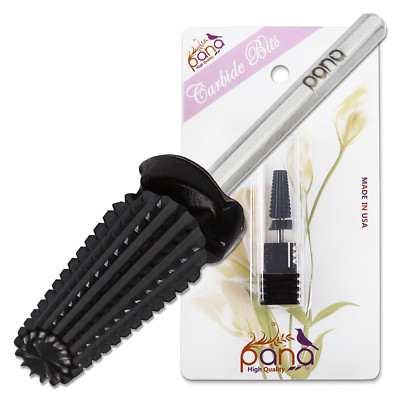 USA #1 PANA 5 in 1 Nail Carbide Bit - Black - Extra Coarse Grit 3/32''