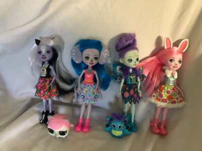Mattel Enchantimals Dolls Lot Of 4