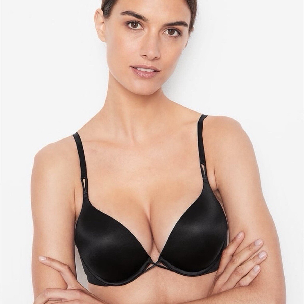 Victoria's Secret Very Sexy Black "Bombshell" Push Up Adds 2 Cups Bra 34B NIP