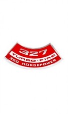 1967-1968 Corvette Decal Air Cleaner 327 350 Hp