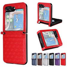 Hot For Samsung Galaxy Z Flip 6 5 4 Fashion 3D Pattern Card Slot Leather Case