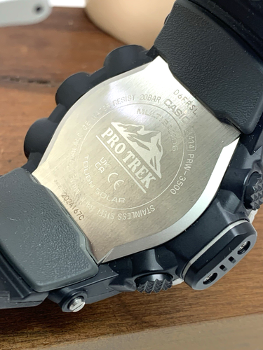 Casio Pro Trek Men's Watch PRW-3500 Solar Triple Sensor Digital Black Resin 3414 - Picture 6 of 14