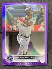 2022 Topps Chrome Update Baseball Purple Refractor #USC49 Jesus Sanchez