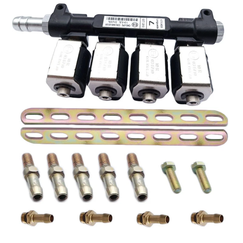 NUEVO RIEL INYECTOR DE COMBUSTIBLE 2OHM GLP/GNC - Kit de conversión automática de gas EE. UU. Foto 4 de 4