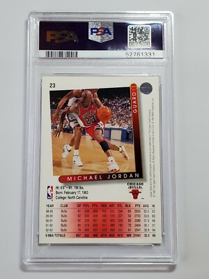 Michael Jordan 🏀🏆 PSA 9 Mint 1993 Upper Deck #23 card