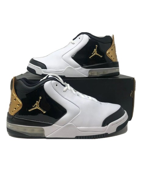 Nike Air Jordan Big Fund PRM Premium Black/White/Gold CI2216 100 Mens | eBay