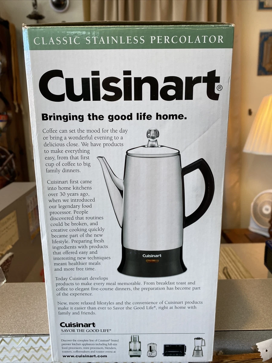 Cuisinart Classic 12-Cup Stainless Steel Residential Percolator in