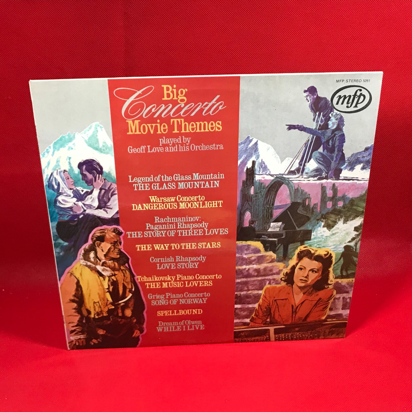 GEOFF LOVE Big Concerto Movie Themes 1972 UK Vinyl LP Spellbound Warsaw Concerto