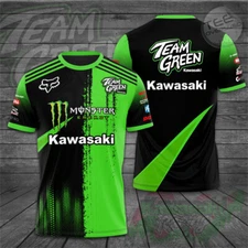 Kawasaki Racing Team x Monster Energy 3D T-shirts