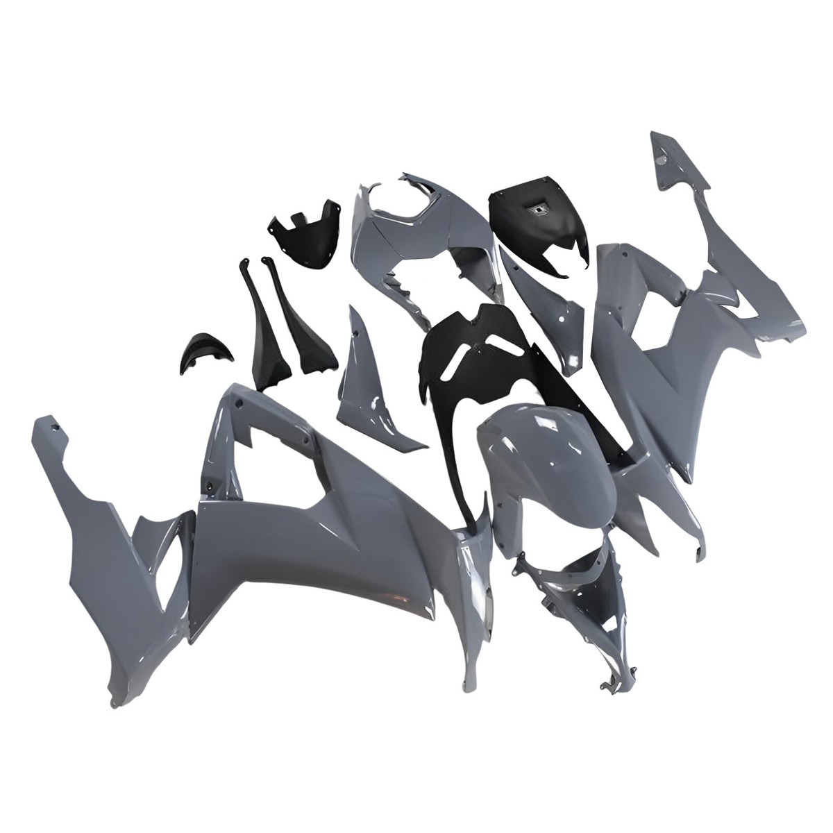 For Kawasaki Bodywork Grey ABS Plastics Fairings Cowl Kit ZX10R