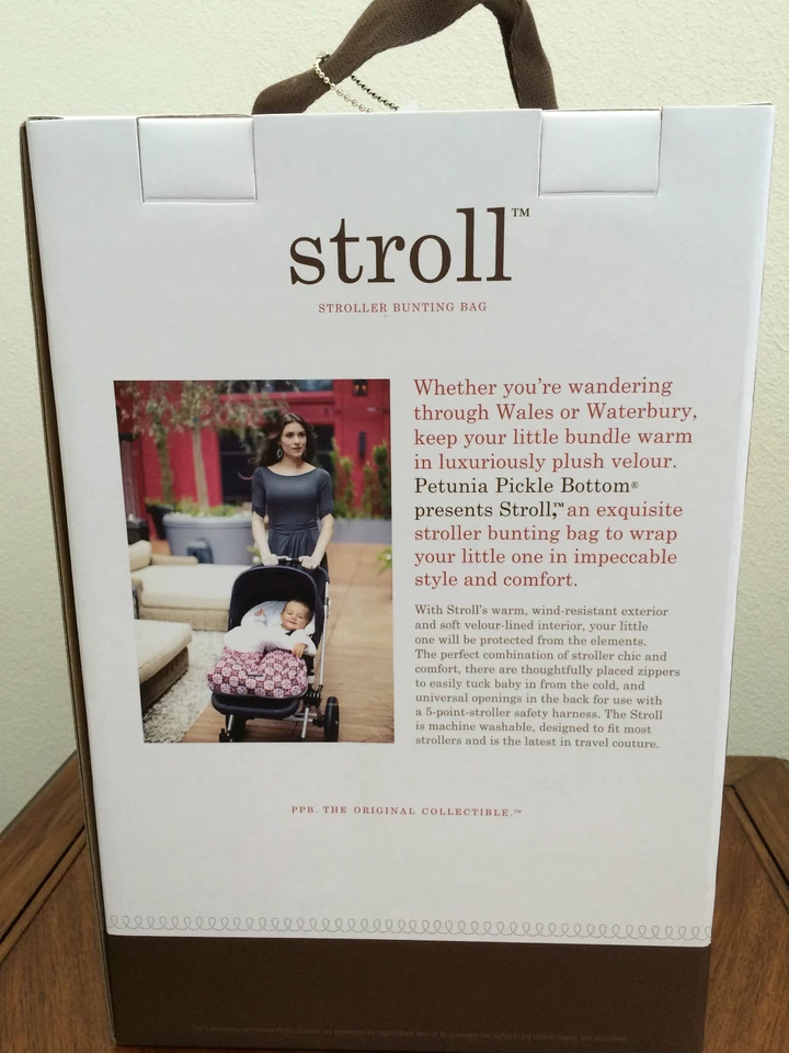 Petúnia Pickle Bottom Carrinho Capa Bolsa Bunting Stroll Lively La Paz - Imagem 3 de 4