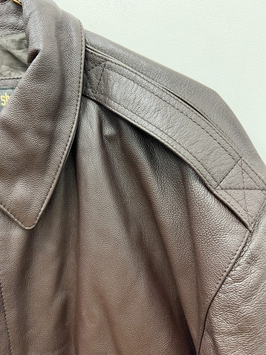 US ARMY AIR FORCE FLYERS MEN'S LEATHER TYPE A-2 FLIGHT JACKET