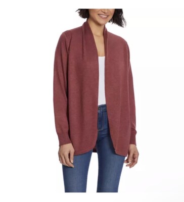 Ella Moss Ladies' Cozy Cardigan Color Rust, Size Large NWT