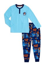 New Space Jam Boys Long Sleeve Henley Pajamas Set 4/5 6/7 8 10/12