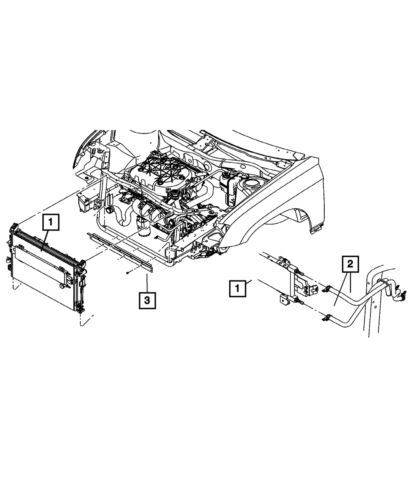 Manguera de enfriador de aceite de transmisión para Chrysler Pacifica 2004-2005 4809481AF