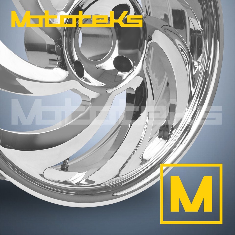 21X3.25 18X7 STORM FORGED MAG WHEEL CHROME SET FOR HARLEY & DNA TRIKE ...