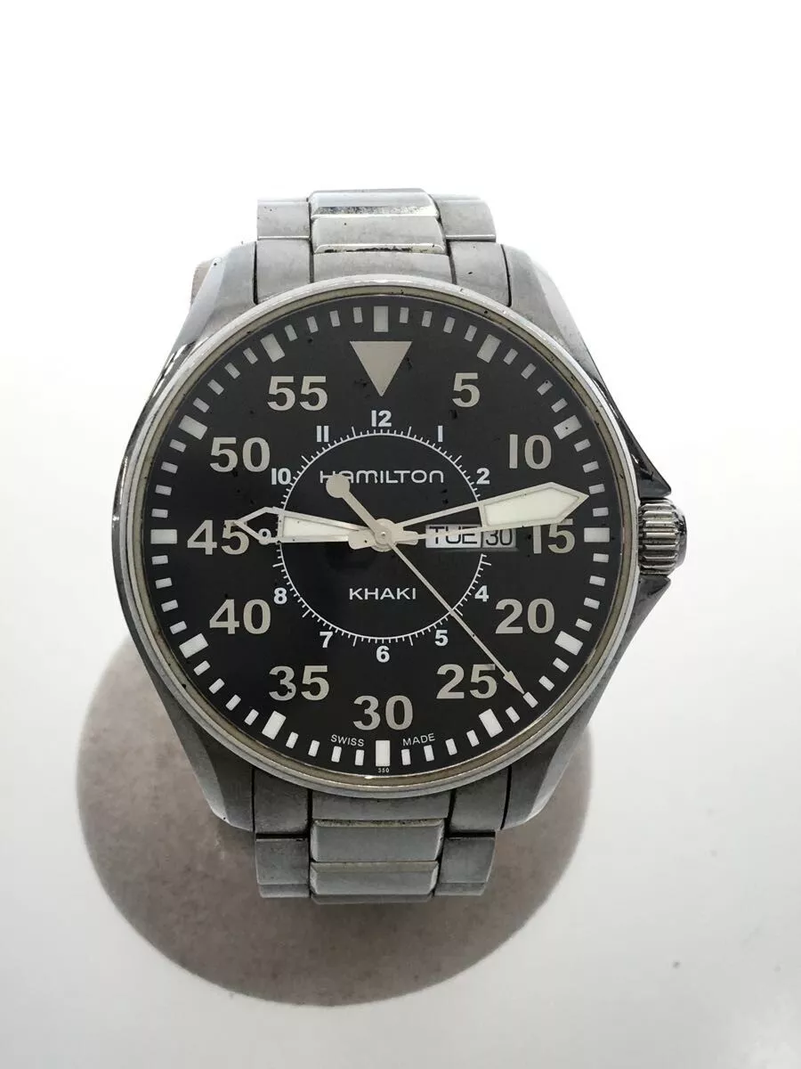 HAMILTON Khaki Pilot Day Date Auto Automatic H646110 1.8inch Watch Stainless